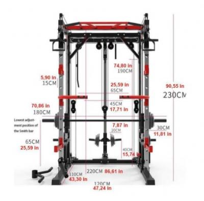 TAP009 Multifunctional Squat Rack Smith Machine
