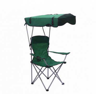 Outdoor Camping Folding Oxford Cloth Beach Chair With Sun Shade