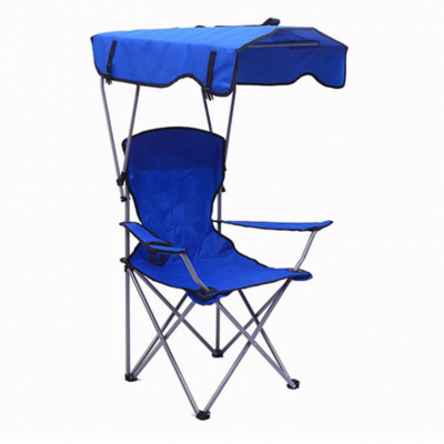 Outdoor Camping Folding Oxford Cloth Beach Chair With Sun Shade