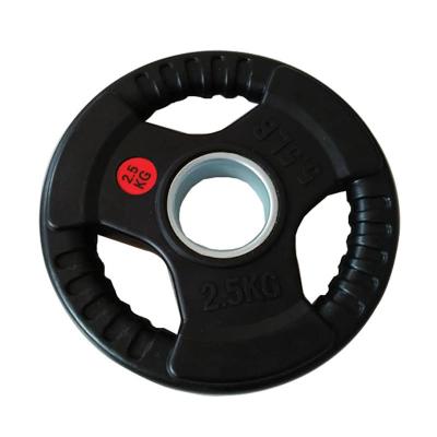 Rubber Coated Olympic Grip Plate Solid Cast Iron Weight Plates