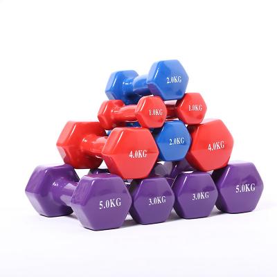Rubber hex dumbbell