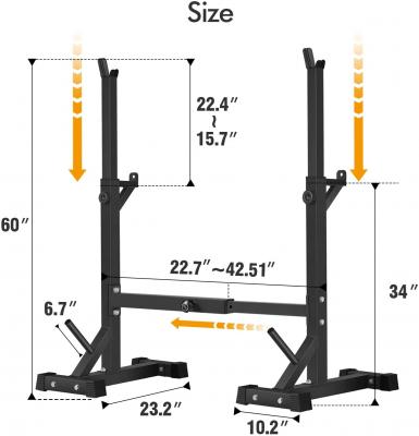 Squat Rack Stand,Barbell Rack,Bench Press Rack Stand Home Gym Adjustable Weight Rack