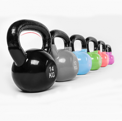 Vinyl Coated Kettlebell Set of Weights - Strength Training Kettlebell Sets