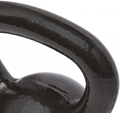 High quality 30lb pro grade home gym fitness black coated kettlebell