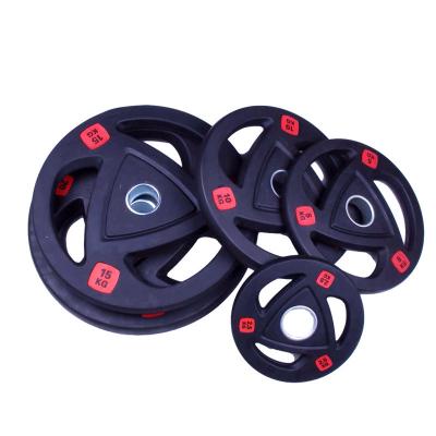 Rubber Coated Solid Cast Iron Weight Plates