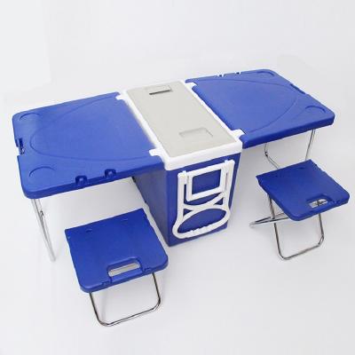 Cooler Box With Table And Chair
