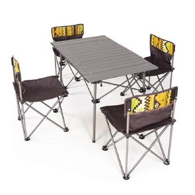 Camping Table 4 Chairs Set