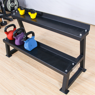 2 tiers Black Strength Kettlebell Rack