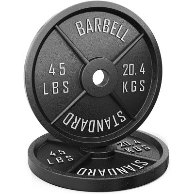 Steel Barbell Weight Lifting Plate Set