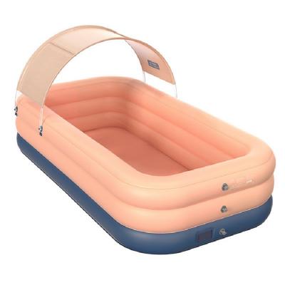 PVC Automatic Inflatable Outdoor Swimming Pool with Canopy