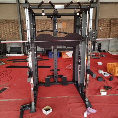 Commercial Multifunctional Smith Machine Squat Rack and Power Rack Machine with 3*80kg Weight Stack