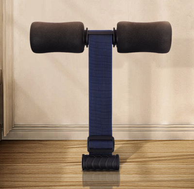 Doorway Sit-Up Exercise Bar Adjustable Nordic Hamstring Curl Strap with Padded Ankle Bar Waist Abdominal Workout Device