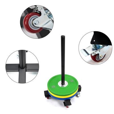 Bumper Plate Weight Loaded Weightlifting Holder Rack Storage