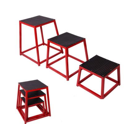 Box Sets Fitness Exercise Jump Box with Steel Plate top Jump