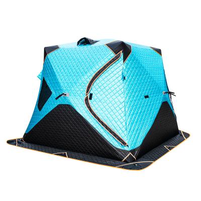 4 Layers Thick Winter Fishing Shelter Cotton Warm Outdoor Camping Automatic Ice Fishing Tent