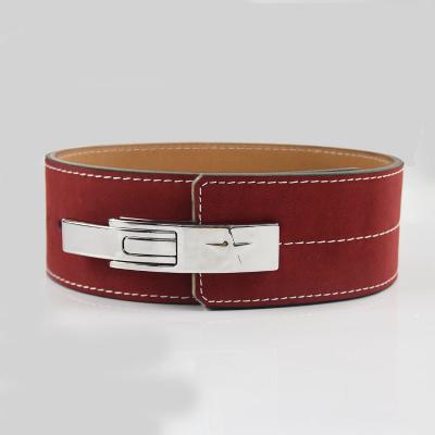 Sports Lever Belt Black Genuine Leather Powerlifting Men & Women Power Lifting 10mm Weightlifting Belt