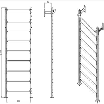Swedish Wall Ladder Stall Bars Set