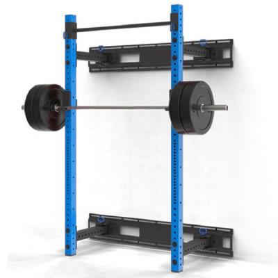 Folding Power Rack Gym Wall Mount Squat Rack
